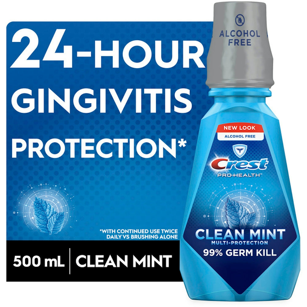 Crest Pro Health Multi Protection Clean Mint CPC Oral Rinse - 16.9 Fl Oz