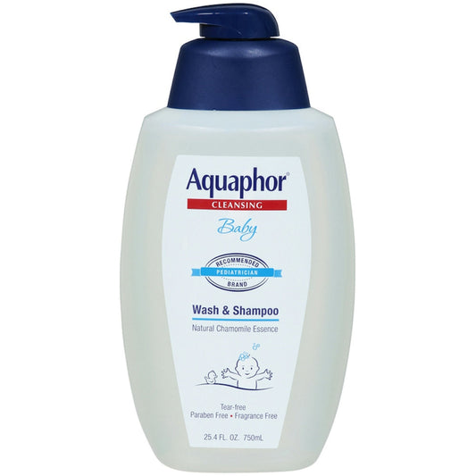 Aquaphor Baby Wash & Shampoo Pump, 29.5 Fl Oz