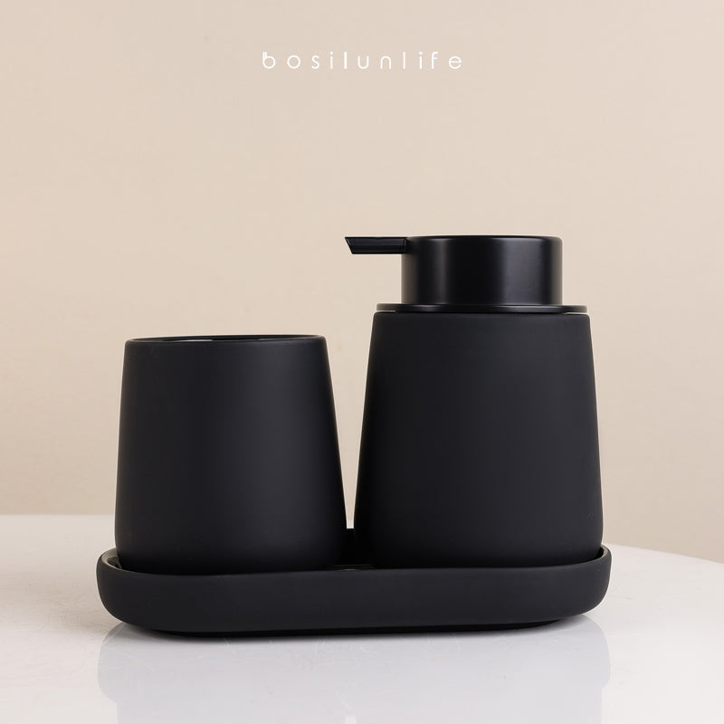BosilunLife Foaming Bathroom Set Recycled Eco-Clay