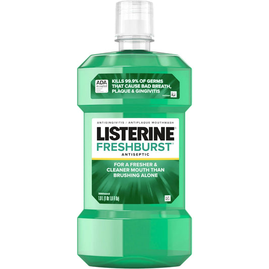 Listerine Freshburst Antiseptic Mouthwash For Bad Breath - 1 Liter