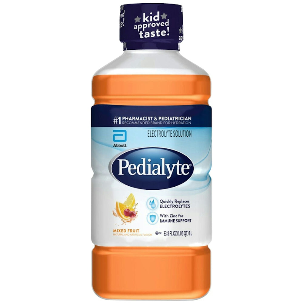 Pedialyte Electrolyte Solution - Mixed Fruit - 33.8 Fl Oz
