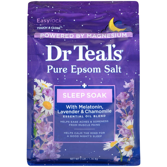 Dr Teal's Pure Epsom Salt Melatonin Sleep Soak 3 Lb