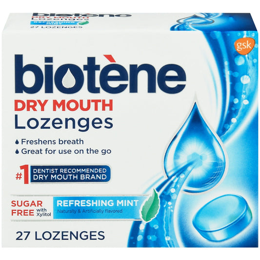 Biotene Dry Mouth Lozenges, Sugar Free, Refreshing Mint
