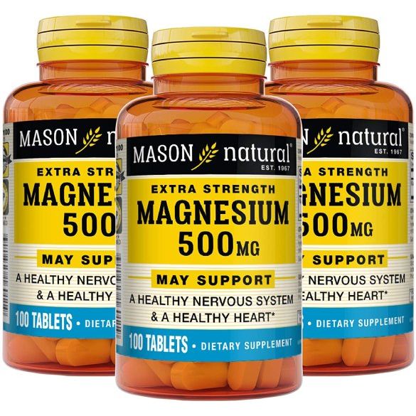 Mason Natural Tablets Extra Strength 500 Mg Magnesium