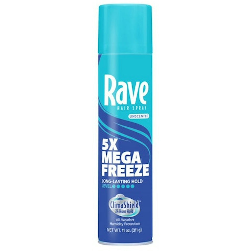 Rave 5x Freeze Ultimate Hold Unscented Hairspray 11 Oz. Can