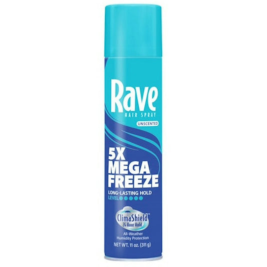 Rave 5x Freeze Ultimate Hold Unscented Hairspray 11 Oz. Can