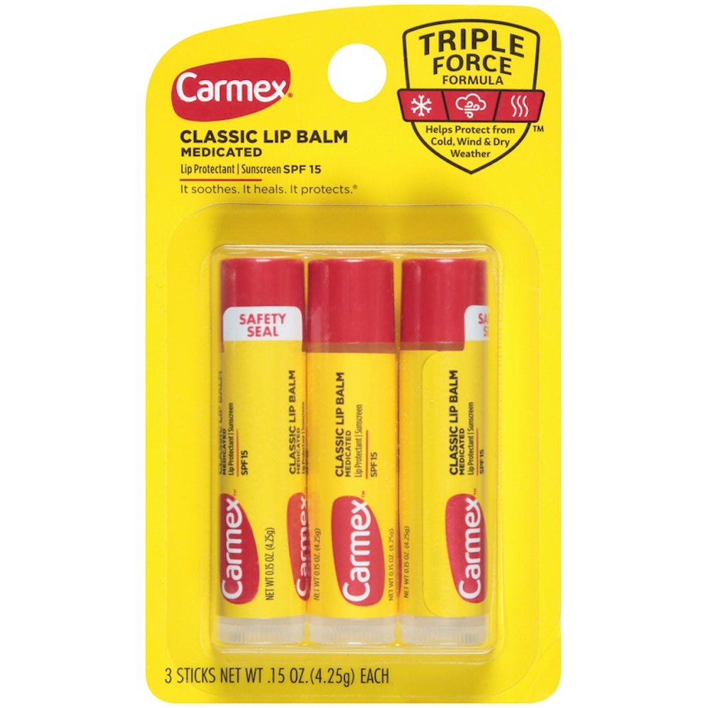 Carmex Lip Balm, Classic, Medicated, SPF 15