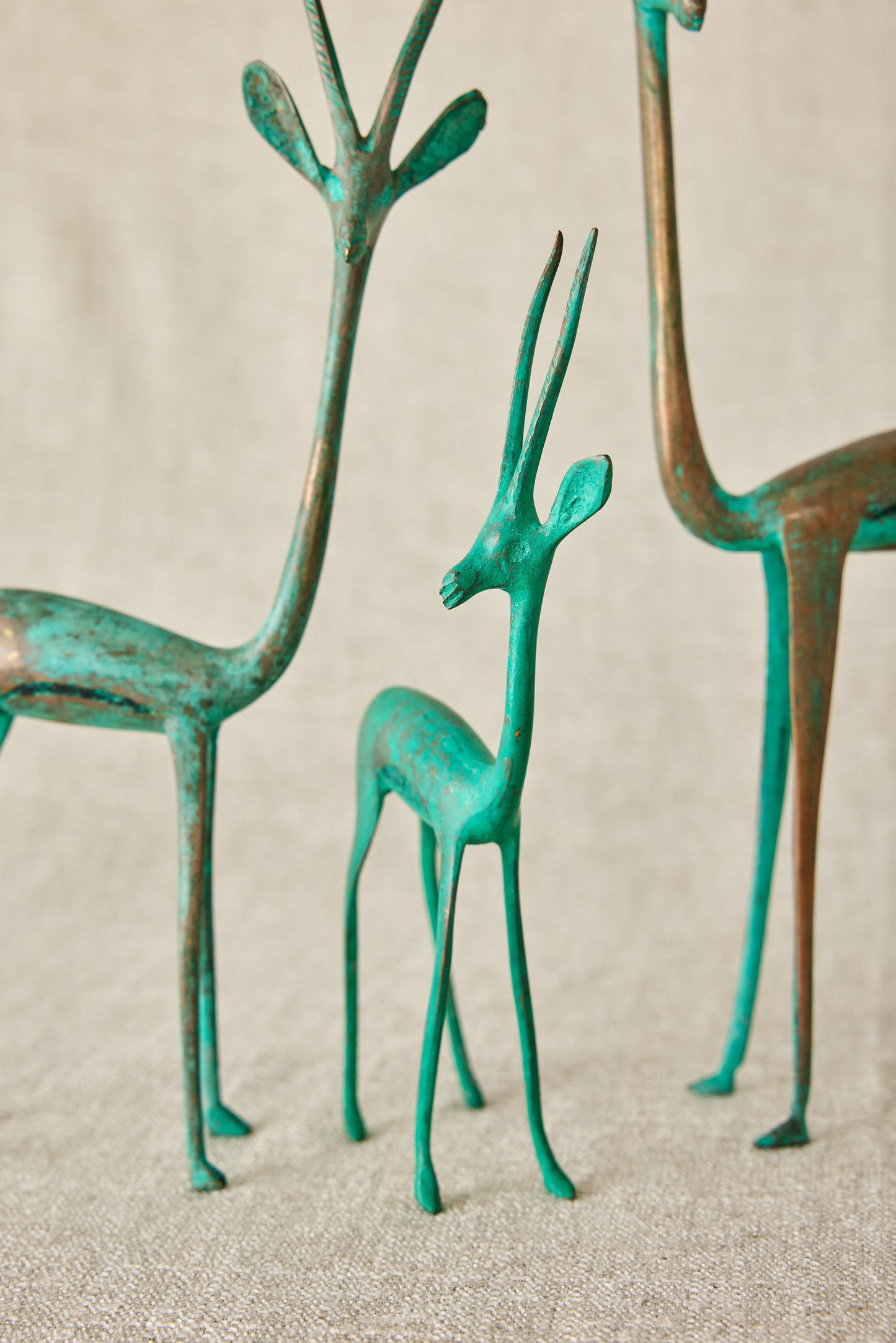 Tuareg Brass Springboks Figurines