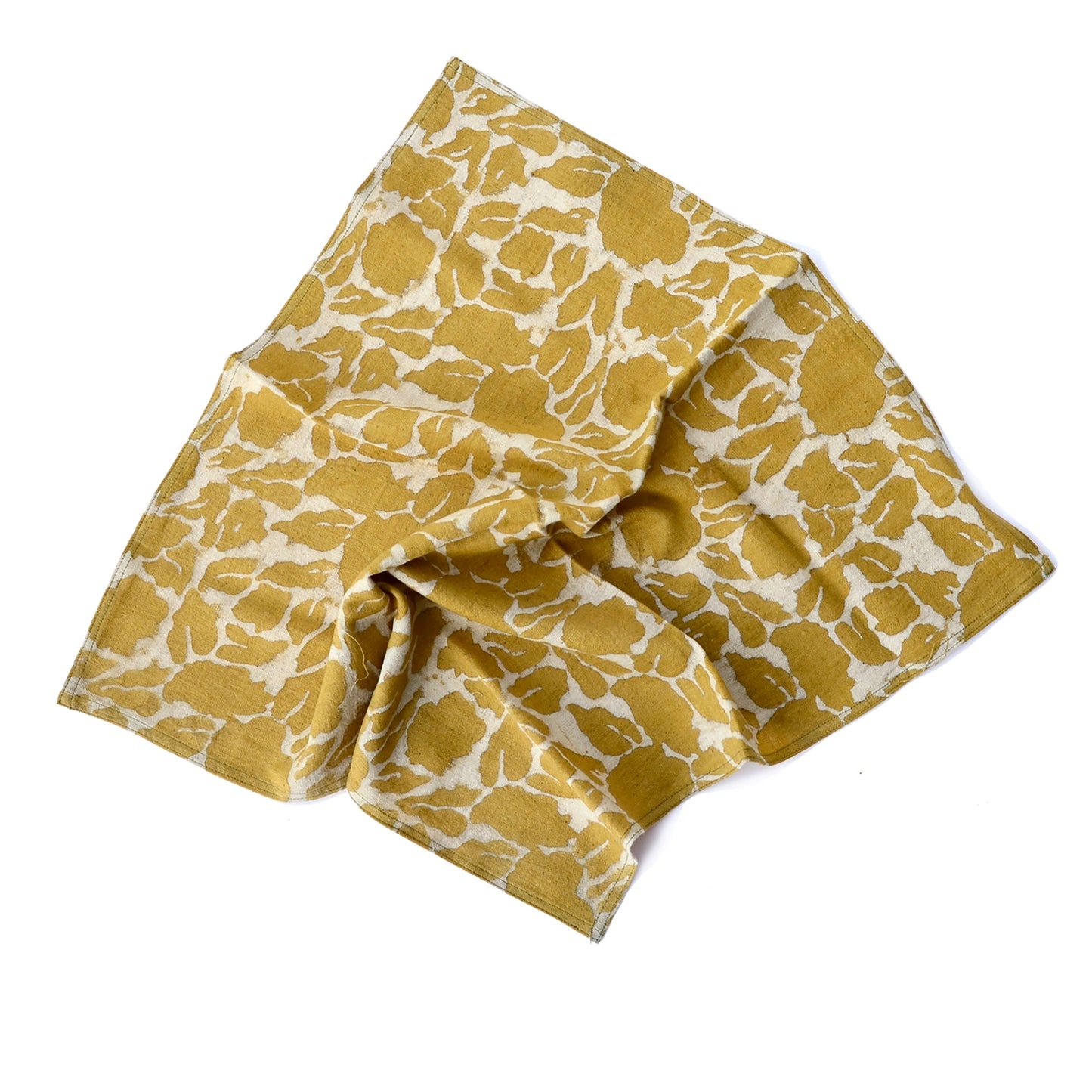 Yan Mustard Block Print Napkins - Set of 4