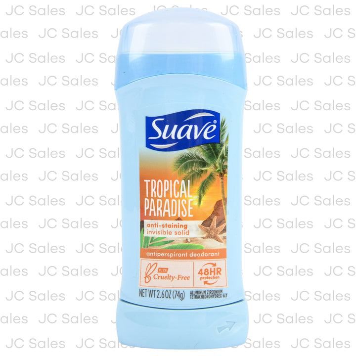 Suave Antiperspirant Invisible Solid Tropical Deodorant 2.6 Oz
