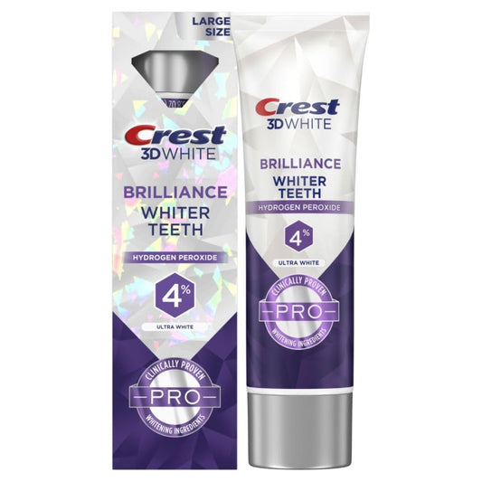 Crest Toothpaste, Anticavity, Fluoride, Ultra White, Brilliance, Large Size 3.8 Oz