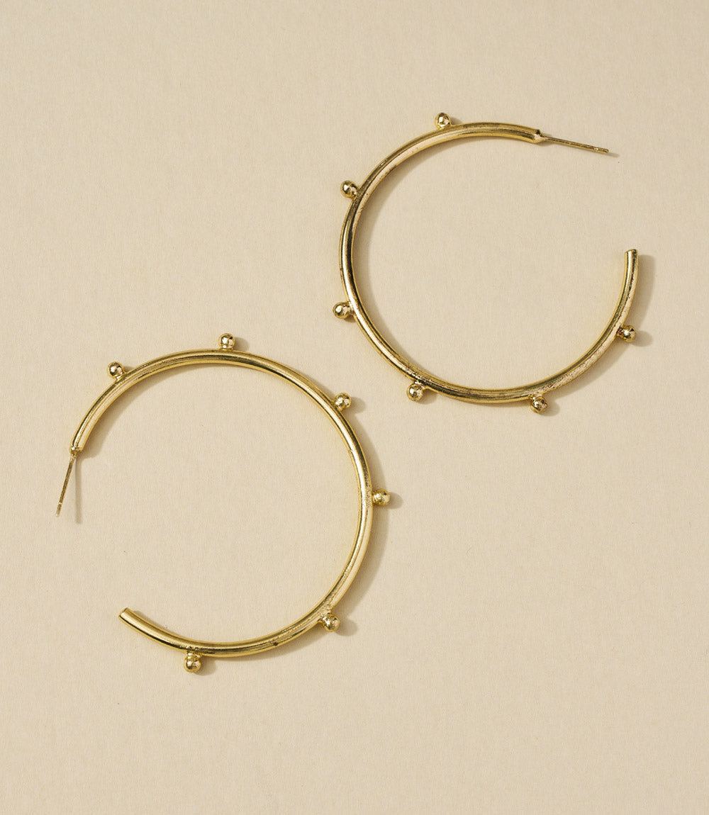 Bhavani Dot Hoop Earrings - Osadia Concept Store