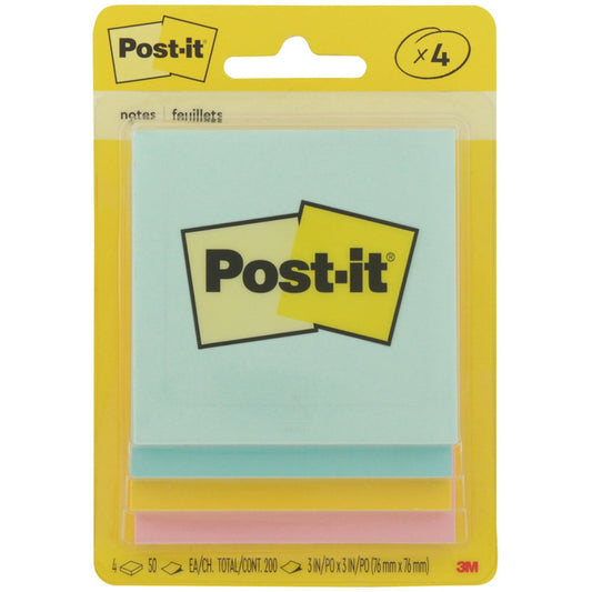Post-it Notes Marseille 4 Pads 50 Sheets Each MMM5401