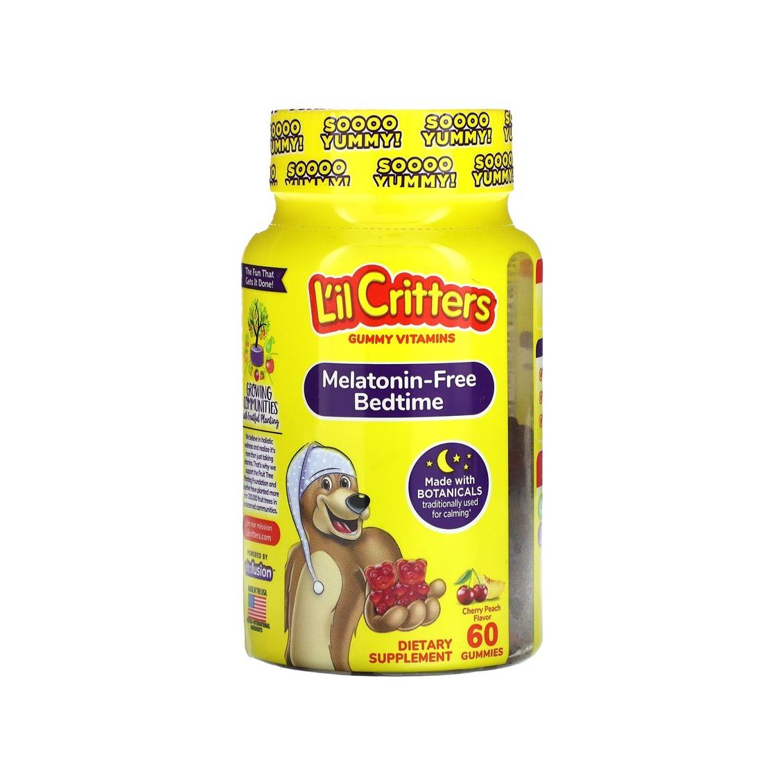 L'il Critters Melatonin-Free Bedtime Gummies - Cherry Peach