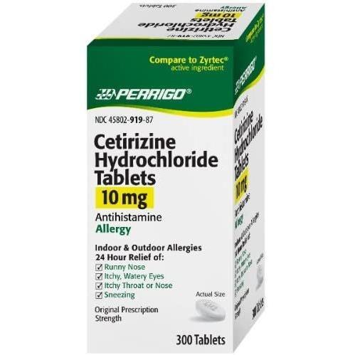 Perrigo Cetirizine Hydrochloride Tablets 10mg