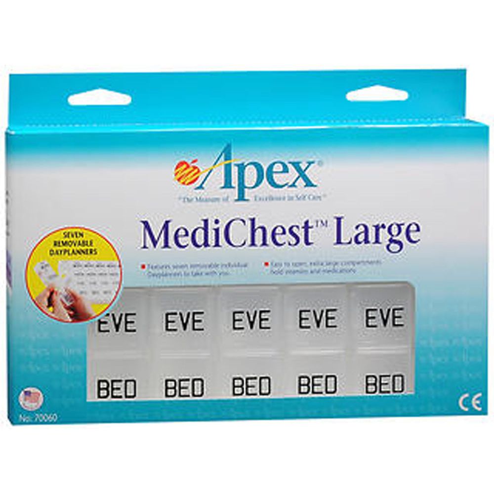 Apex MediChest Pill Organizer, Large