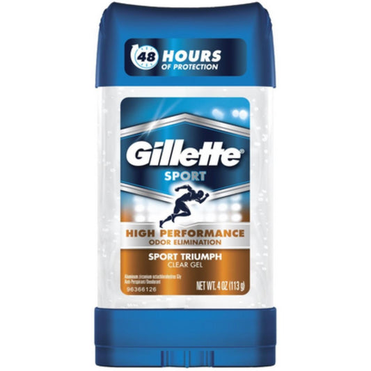 Gillette Antiperspirant Deodorant For Men, Clear Gel, Sport Active, 72 Hr. Sweat Protection, 3.8 Oz