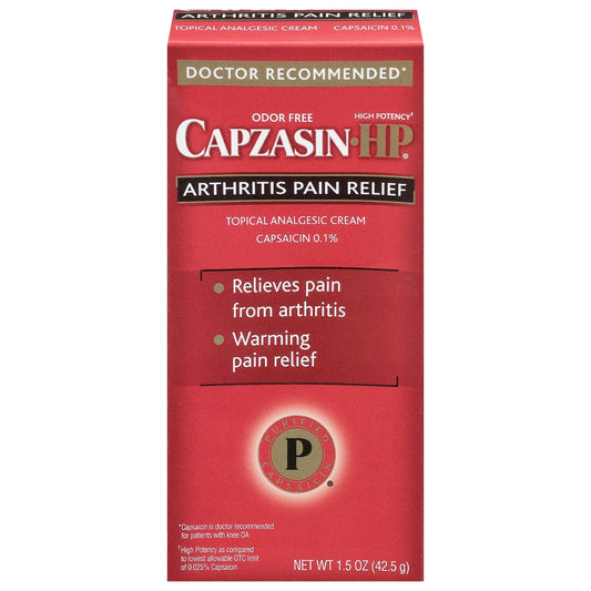 Capzasin High Potency Arthritis Pain Relief Creme 1.5 Ounce Tube Flex Package