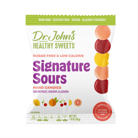 Dr. John's Healthy Sweets Lemon Hard Candy + Fiber & Vitamin C Sugar Free - 3.85 Oz