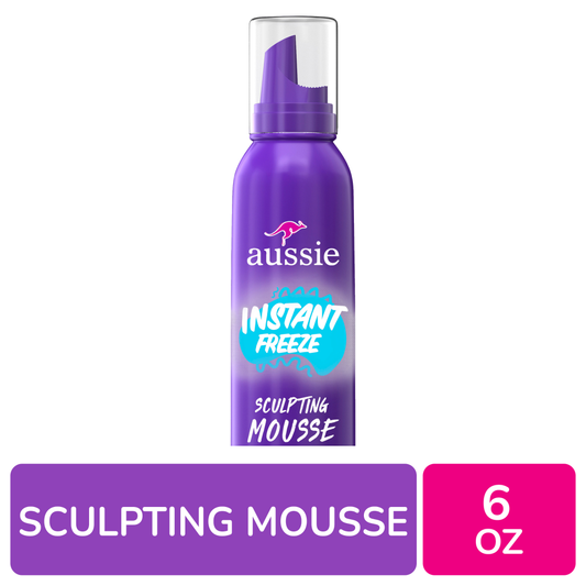 Aussie Instant Freeze Sculpting Mousse Max Hold, 6 Oz