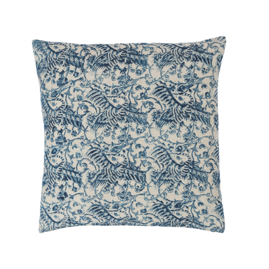 Crane Indigo Pillow Cover