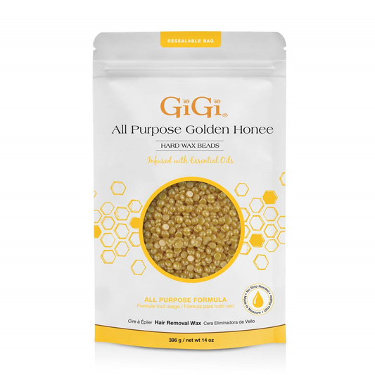 GiGi All Purpose Golden Honee Hard Wax Beads 14 Oz #67985EC