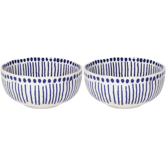 Set of 2 Sprout Stamped Mixing Bowl Small 6 inch