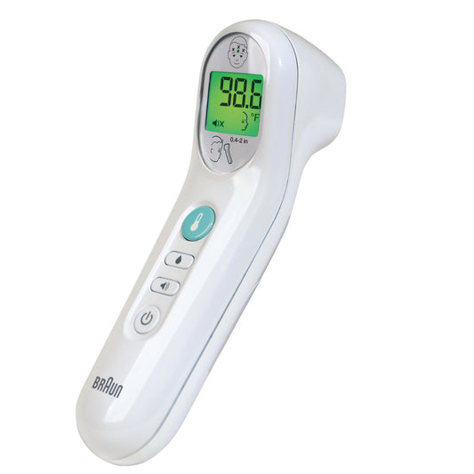 Braun No Touch 3-in-1 Digital Thermometer, Bnt100us, White