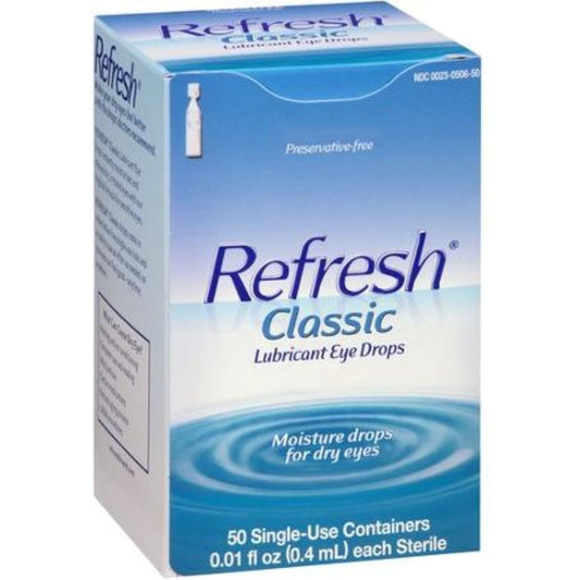 Refresh Classic Lubricant Eye Drops Single-Use Containers