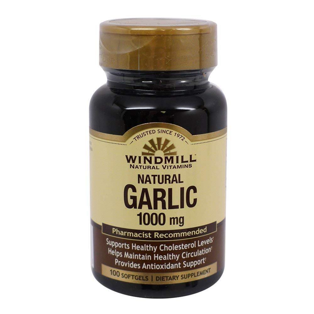 Windmill Odorless Garlic Oil 1000 Mg Soft Gels