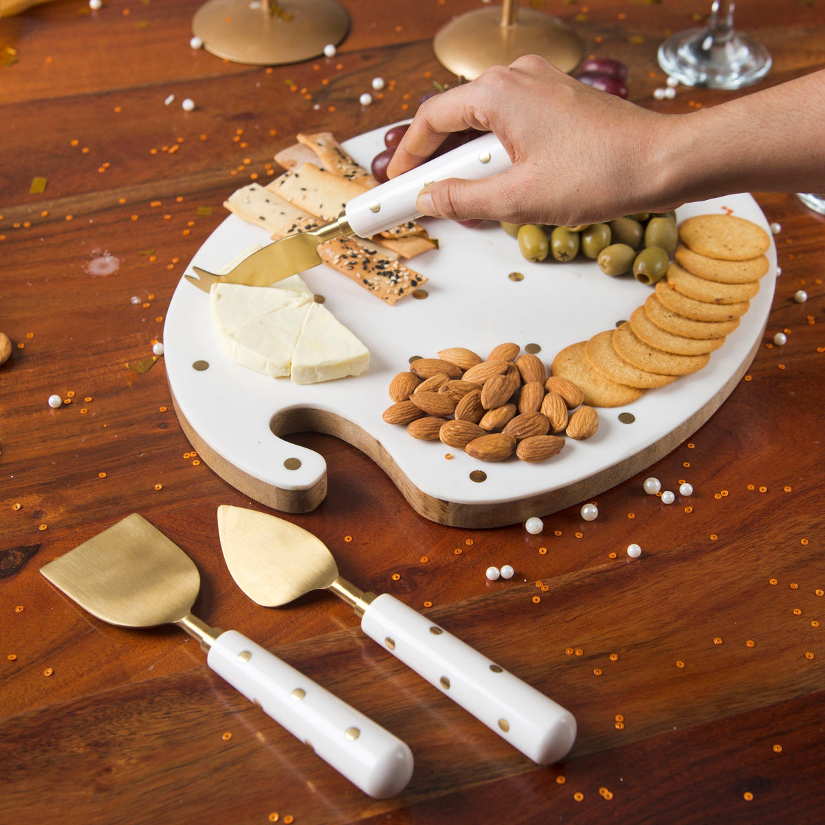 Sitara Cheese Server/Knives Set of 3