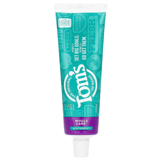 Tom's of Maine S Whole Care Natural Toothpaste Wintermint 4 Oz