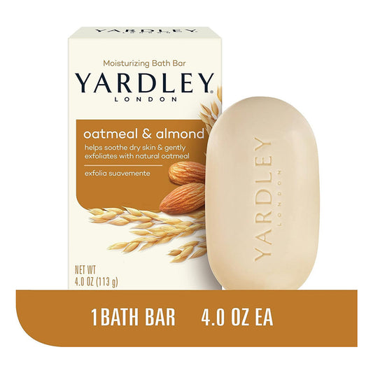 Yardley Naturally Moisturizing Bath Bar Oatmeal & Almond