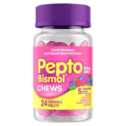Pepto-Bismol Berry Mint Chewable Tablets