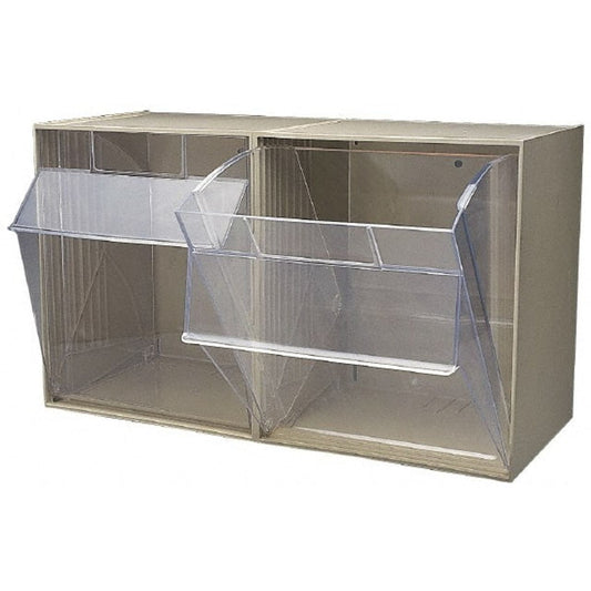 Quantum Storage Systems QTB302IV Bins, 2 Tip Out, Ivory