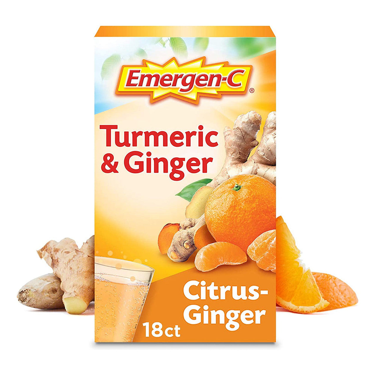 Emergen-C Fizzy Drink Mix, Turmeric & Ginger, Citrus Ginger