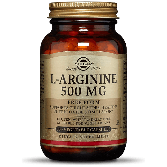 Solgar L-Arginine 500mg 100 Vegetable Capsules