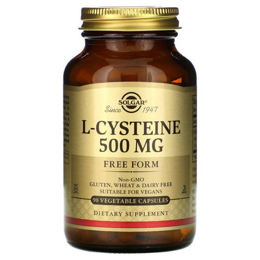 Solgar L-Cysteine 500mg 90 Vegetable Capsules