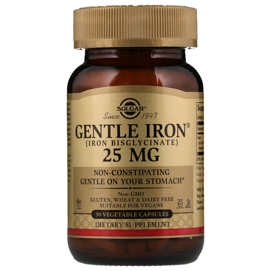 Solgar Gentle Iron 25mg 90 Vegetable Capsules