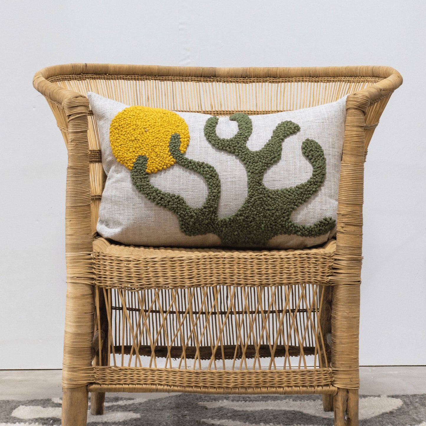 Sea Kelp Throw Pillow