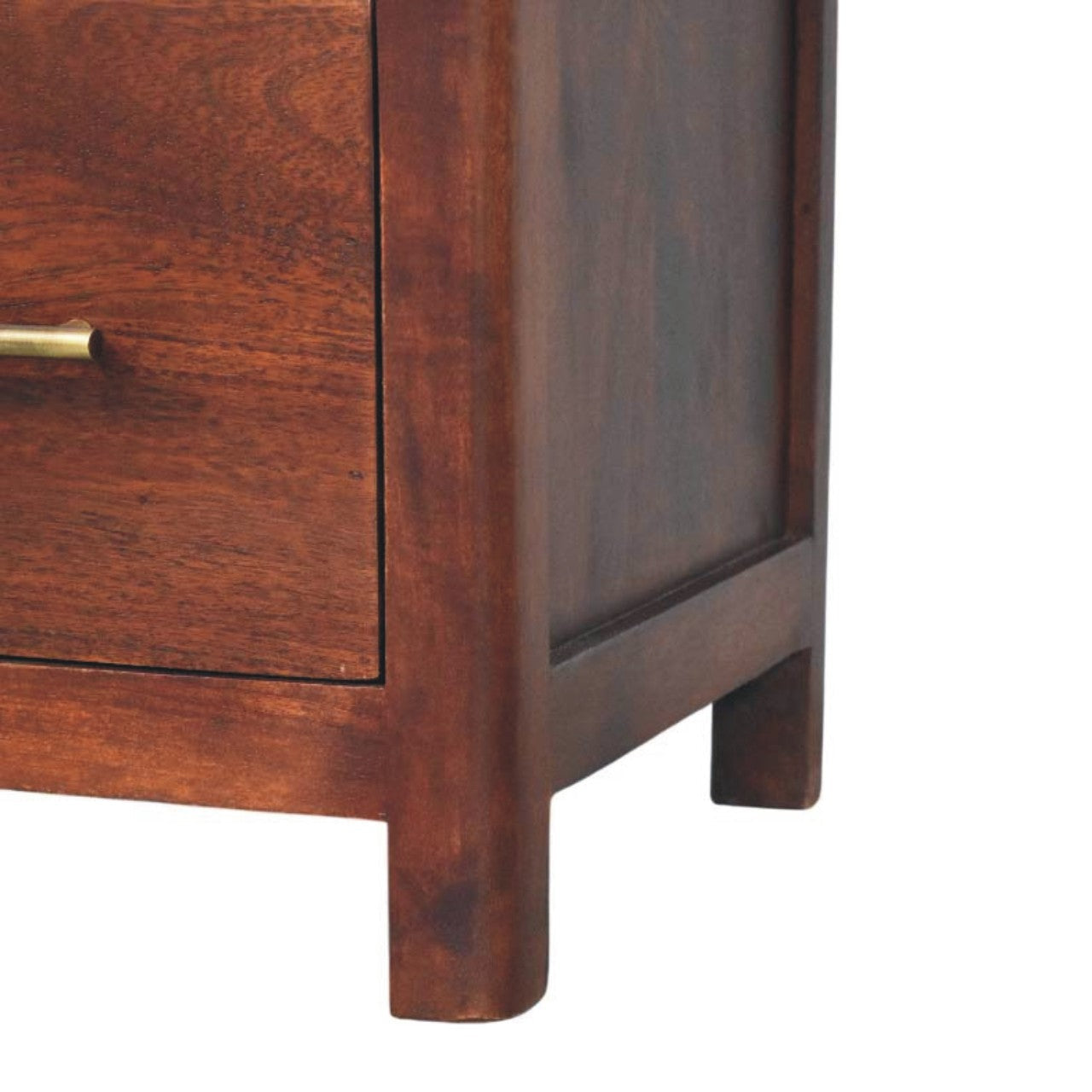 Solid Wood Arched Edge Bedside Table