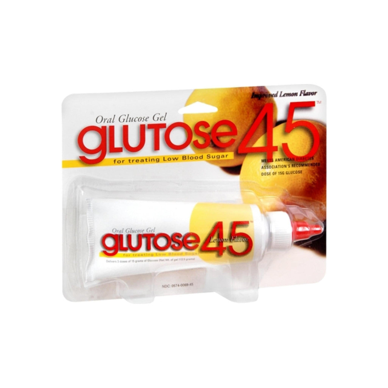 Glutose 45 Oral Glucose Gel Lemon Flavor - 112.5 Gm