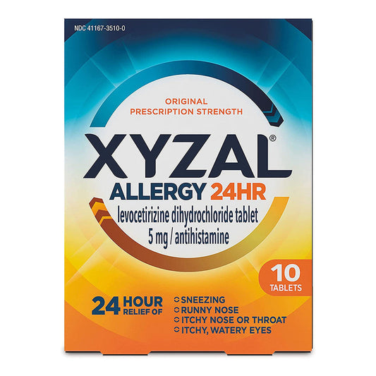 Xyzal Tablets 5 Mg Prescription Strength Original Allergy 24 Hr