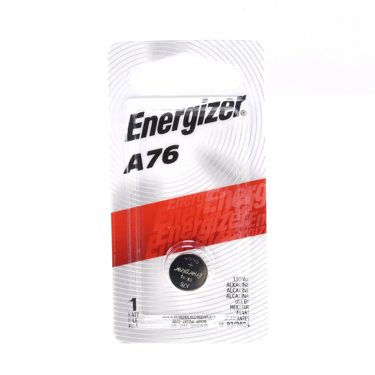 Energizer Miniature Alkaline Button Battery, A76