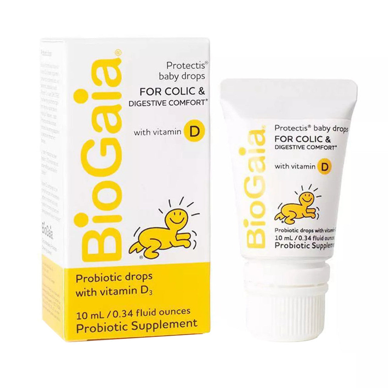 BioGaia Protectis Probiotic Baby Drops With Vitamin D3 - 0.34 Fl Oz