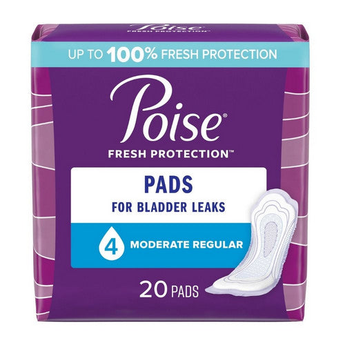 Poise Incontinence Pads Moderate Absorbency Regular
