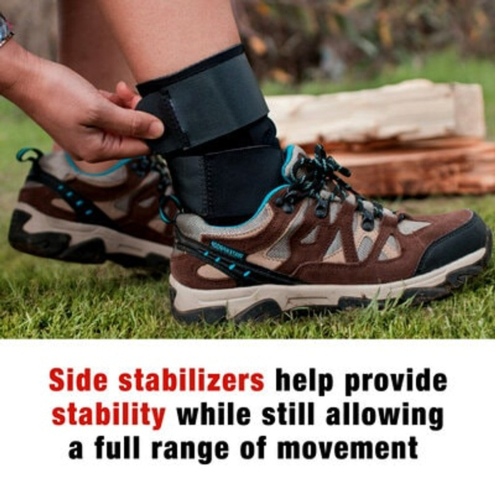 Ace Brand Deluxe Ankle Stabilizer, Adjustable, Black