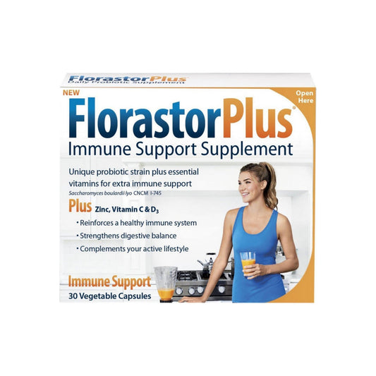 Florastor Plus Immune Support Supplement 30 Caps