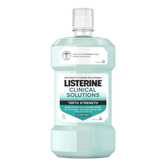 Listerine Mouthwash, Alpine Mint, Teeth Strength 1.05 Pt