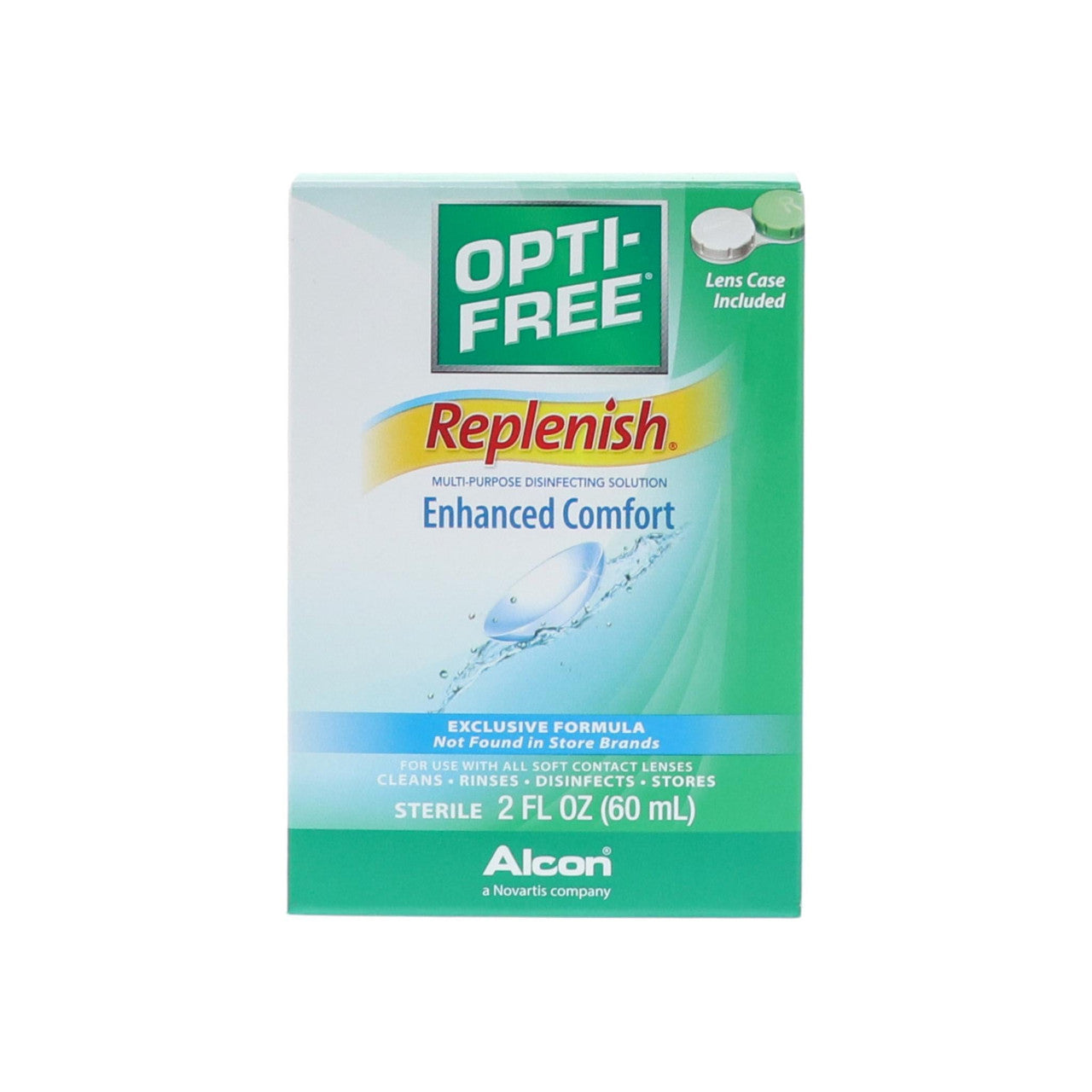 Opti-Free Replenish Multi-Purpose Enhanced Comfort Disinfecting Solution 2 Fl Oz